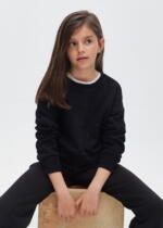 MAYORAL Mikina čierna s kamienkami bez zapínania Hoodie girl black 7402 | Welcomebaby.sk