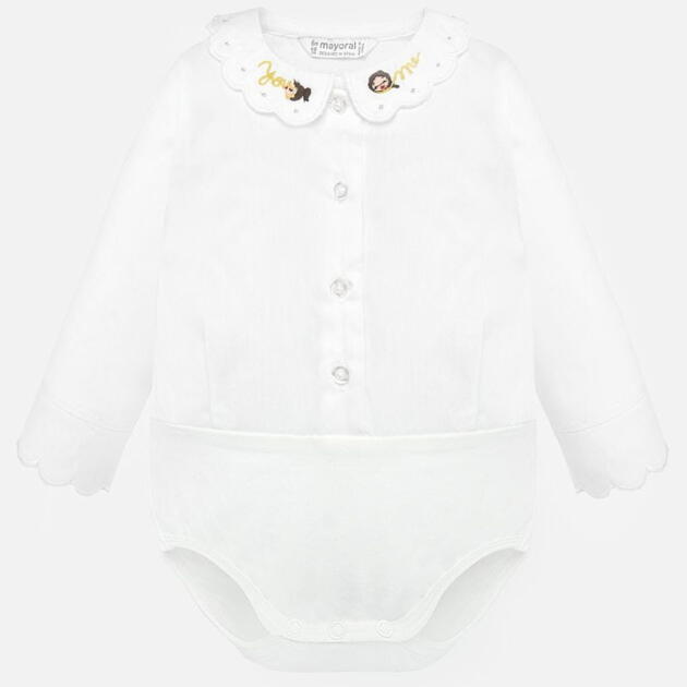Dievčenske body Mayoral biele | Welcomebaby.sk