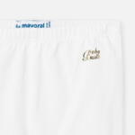 Dlhé bavlnené legíny baby Mayoral blanco | Welcomebaby.sk