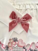 Veľká velvet mašľa do vlasov Cóndor staroružová pale pink
