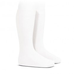 CÓNDOR Hladké dámske a detské podkolienky biele Basic knee high socks 2016 | Welcomebaby.sk
