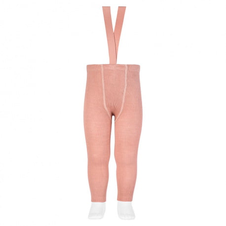 Detské merino kamašle na traky bez nožičiek Cóndor make up Merino wool blend leggings with suspenders 1401 | Welcomebaby.sk