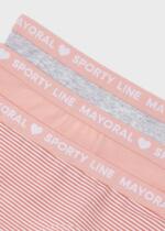 Dievčenské športové nohavičky 3pack broskyňové | Welcomebaby.sk