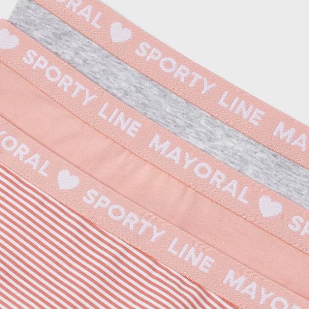 Dievčenské športové nohavičky 3pack broskyňové | Welcomebaby.sk