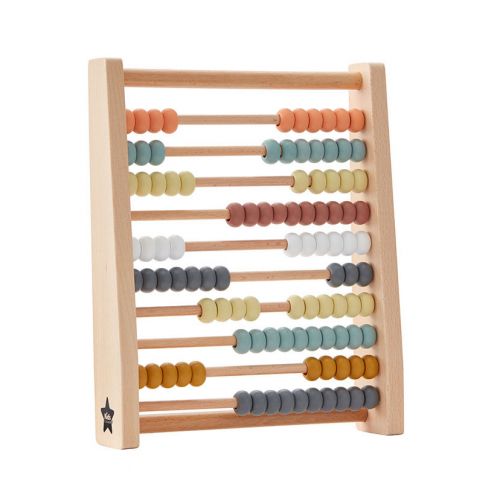 Drevené počítadlo Wood Kids Concept pastelové | Welcomebaby.sk