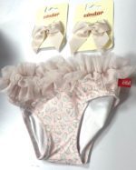 Plavkové nohavičky s tylovým volánom UPF 50 Cóndor ružové old rose | Welcomebaby.sk