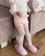 Čukotky kraťasky s tylovým nariaseným volánom baby Cóndor baby pink | Welcomebaby.sk