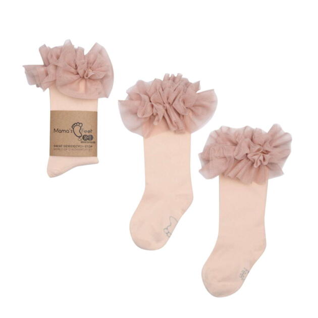 Tutu podkolienky s tylovým volánom Manufaktura F ružové venetian rose | Welcomebaby.sk