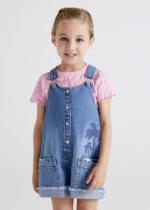 Rifľový kraťasový overal Mayoral Jean short overalls modrý | Welcomebaby.sk