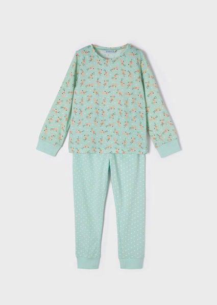 Dievčenské pyžamo s dlhým rukávom Mayoral wasabi | Welcomebaby.sk