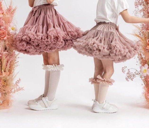 Tutu podkolienky s tylovým volánom Manufaktura F krémové | Welcomebaby.sk