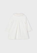 MAYORAL Štruktúrovaný baby kabát Structured knit coat biely | Welcomebaby.sk