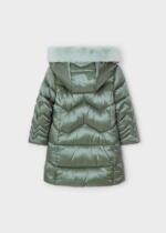 Dievčenská dlhá bunda Long padded jacket girl Mayoral zelená lake 448838 | Welcomebaby.sk