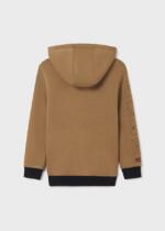 Chlapčenská mikina s kapucňou Hoodie with central pocket boy Mayoral hnedá | Welcomebaby.sk