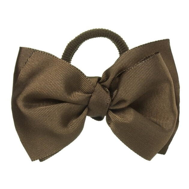 Gumička s mašľou do vlasov Faya ribbon hairbow Siena hnedá brown | Welcomebaby.sk