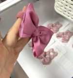 Gumička s mašľou do vlasov Faya Siena ružová antique pink | Welcomebaby.sk