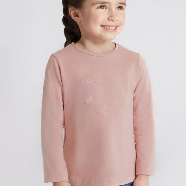 MAYORAL Dievčenské tričko so srdiečkom T-shirt girl 178 | Welcomebaby.sk