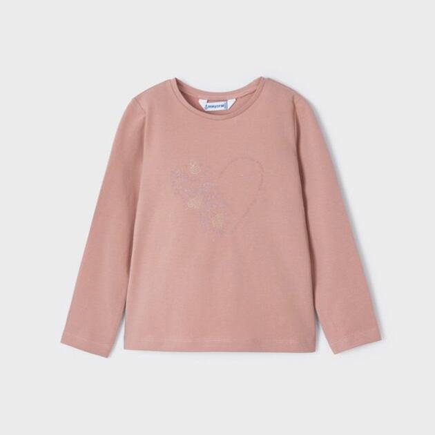 MAYORAL Dievčenské tričko so srdiečkom T-shirt girl 178 | Welcomebaby.sk