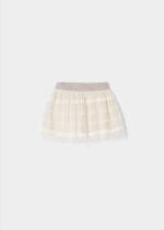 MAYORAL Tylová sukňa Tulle skirt with lace baby krémová champagne 2933 | Welcomebaby.sk