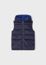 MAYORAL Chlapčenská obojstranná vesta Reversible gilet boy tmavomodrá zelená | Welcomebaby.sk