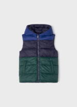 MAYORAL Chlapčenská obojstranná vesta Reversible gilet boy tmavomodrá zelená | Welcomebaby.sk