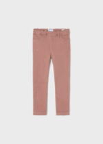 MAYORAL Rifľové legínové nohavice s kamienkami ružové Diamond leggings girl nude | Welcomebaby.sk
