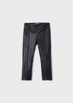 MAYORAL Koženkové legíny čierne Leatherette leggings black 4763 | Welcomebaby.sk