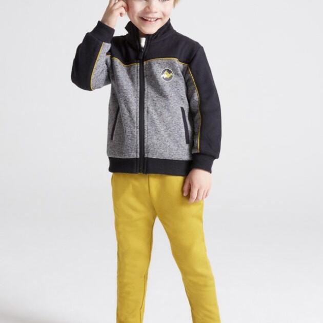 MAYORAL Chlapčenské tepláky a mikina na zips Tracksuit with two joggers boy čierna | Welcomebaby.sk