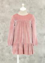 ABEL & LULA Kamienkové velvet šaty ružové Glitter velvet dress 5531003 | Welcomebaby.sk