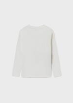 MAYORAL Chlapčenské tričko s dlhým rukávom Long sleeve t-shirt boy biele 7016 | Welcomebaby.sk