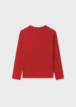 MAYORAL Chlapčenské tričko s dlhým rukávom potlač skater Long sleeve skater červené red 7017 | Welcomebaby.sk