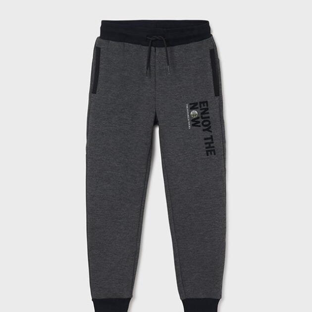 MAYORAL Chlapčenské nohavice Enjoy Joggers boy black čierne 7577 | Welcomebaby.sk