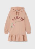 MAYORAL Teplákové šaty so srdcom ružové fabulous Fleece dress girl rosado 7939 | Welcomebaby.sk