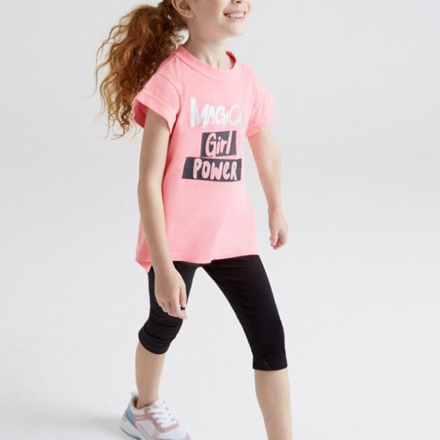 MAYORAL Legíny s tričkom Power Short leggings girl ružová 3764 | Welcomebaby.sk