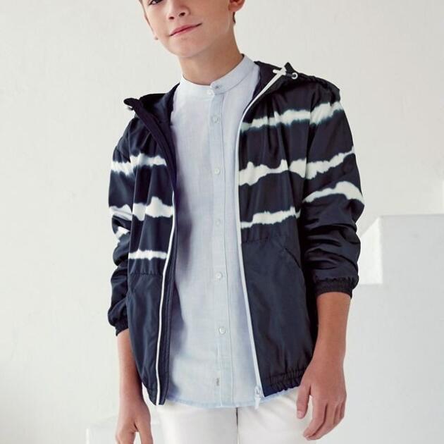 MAYORAL Chlapčenská prechodná vetrovka Windbreaker jacket boy tmavomodrá 6412 | Welcomebaby.sk