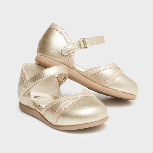 MAYORAL Sandále zlaté Mary Jane shoes gold 41348 | Welcomebaby.sk