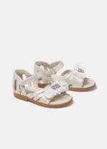 MAYORAL Sviatočné sandále strieborné s mašľou Ceremony sandals 41352 | Welcomebaby.sk