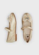 MAYORAL Balerínky s tylovou mašľou Ceremony ballet pumps girl zlaté | Welcomebaby.sk