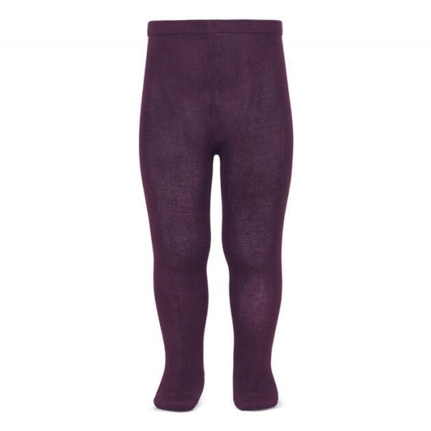 CÓNDOR Hladké pančuchy Plain stich basic tights burdeaux fialové 2019 | Welcomebaby.sk