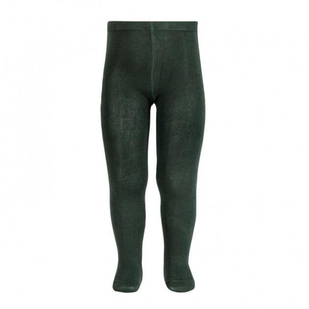 CÓNDOR Hladké pančuchy tmavozelené pine Plain stich basic tights 2019 | Welcomebaby.sk