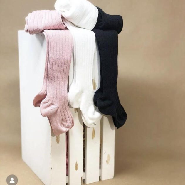 CÓNDOR Rebrované pančuchy Basic Rib Tights Beige maslové 2016 | Welcomebaby.sk