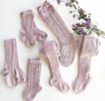 CÓNDOR Rebrované pančuchy Basic Rib Tights Pale Pink ružové 2016 | Welcomebaby.sk