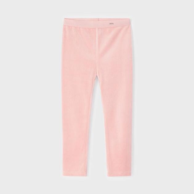 MAYORAL Velúrové legíny ružové Velvet leggings girl pink 712 | Welcomebaby.sk
