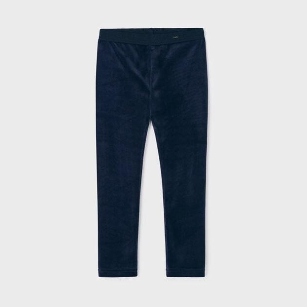 MAYORAL Velúrové legíny tmavomodré Velvet leggings girl navy blue 712 | Welcomebaby.sk