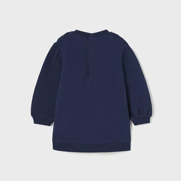 MAYORAL Zimné šaty s kabelkou tmavomodré Faux fur dress with bag baby navy blue 2950 | Welcomebaby.sk