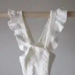 CÓNDOR Pančuchy na traky s volánom krémové bez nožičiek Flounced Suspender Cotton Leggings cream 2401 | Welcomebaby.sk