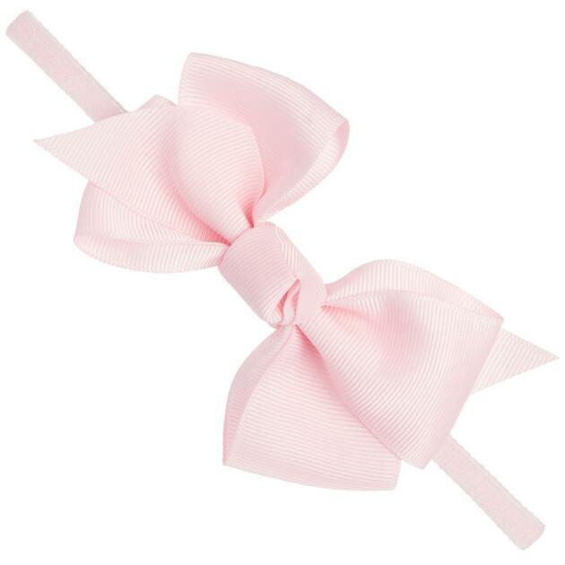 SIENA Baby čelenka ružová s veľkou mašľou Baby Headband With Extra Large Hair Bow Light Pink 211107260 | Welcomebaby.sk