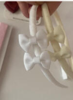 SIENA Čelenka biela s dvomi mini mašličkami Hairband two little bows white 200106405 | Welcomebaby.sk