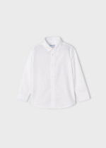 MAYORAL Košeľa s dlhým rukávom biela Long Sleeve Shirt boy white 146 | Welcomebaby.sk