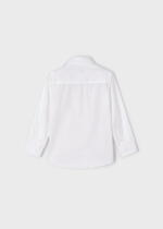 MAYORAL Košeľa s dlhým rukávom biela Long Sleeve Shirt boy white 146 | Welcomebaby.sk